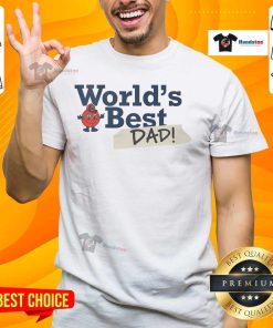 Alt Text: Syracuse Orange World's Best Dad T-Shirt featuring bold graphics and vibrant colors, perfect for proud dads.