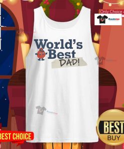 Nice Syracuse Orange World's Best Dad tank top in vibrant colors, perfect for Father's Day or sports fans.