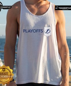 Nice Tampa Bay Lightning 2025 NHL Stanley Cup Playoffs Champions tank top featuring team logo and vibrant design.