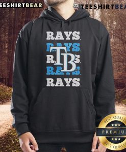 Stylish Nice Tampa Bay Rays logo repeat hoodie design, perfect for fans showcasing team spirit and comfort.