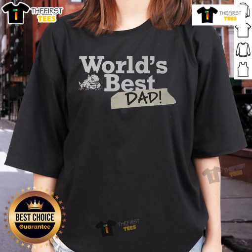 Nice TCU Horned Frogs World's Best Dad Ladies Tee featuring vibrant colors and a stylish design for proud fans.