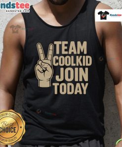 Cool kid wearing a 'Join Today' tank top, showcasing team spirit and style, perfect for summer activities.