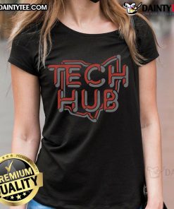 Stylish Nice Tech Hub Ohio ladies tee in vibrant colors, perfect for tech enthusiasts and casual wear.