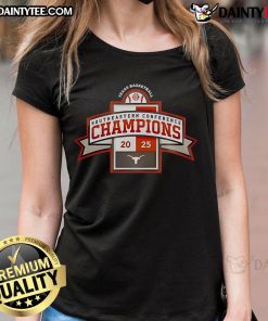 Stylish Nice Texas Longhorns 2025 SEC Regular Season Title ladies tee, perfect for fans and game day wear.