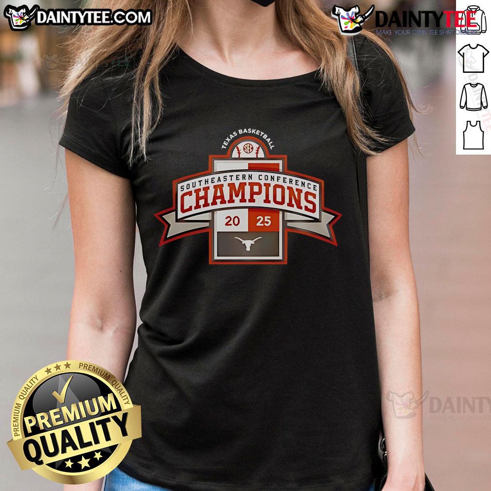 Nice Texas Longhorns 2025 Sec Regular Season Title Special Ladies Tee Stylish Nice Texas Longhorns 2025 SEC Regular Season Title ladies tee, perfect for fans and game day wear.