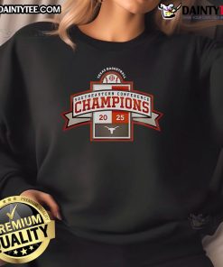 Texas Longhorns 2025 SEC Regular Season Title Special Sweatshirt featuring bold team graphics and comfortable fit.