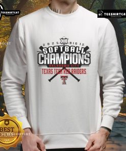 Nice Texas Tech Red Raiders 2025 Big 12 Softball Conference Tournament Champions sweatshirt in vibrant team colors.
