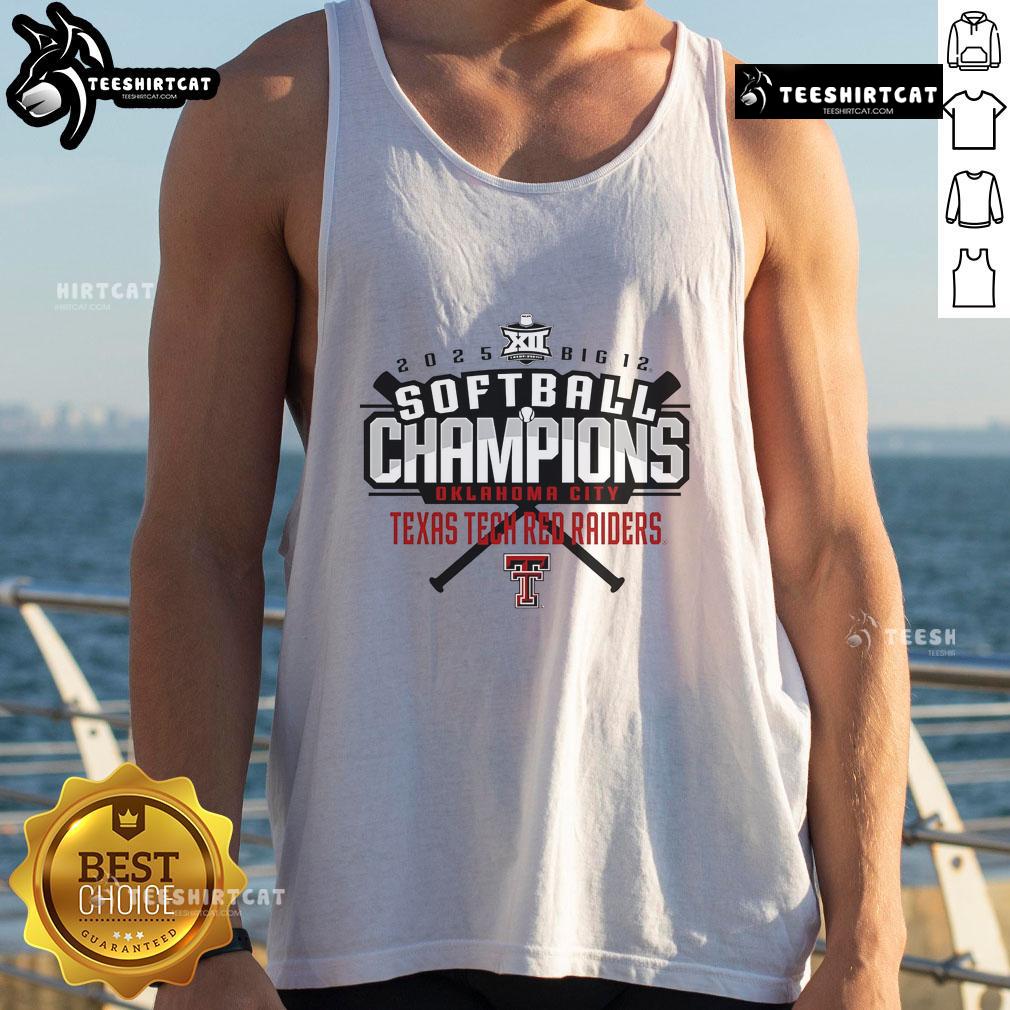 Nice Texas Tech Red Raiders 2025 Big 12 Softball Conference Tournament Champions Tank Top Nice Texas Tech Red Raiders 2025 Big 12 Softball Conference Tournament Champions tank top featuring vibrant team colors.