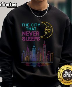 Cozy Nice-The-City-That-Never-Sleeps-New-York sweatshirt in vibrant colors, perfect for urban fashion lovers.