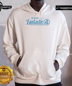 Nice The Fanastics 4 First Steps Marvel Studios Hoodie featuring vibrant colors and iconic superhero design.