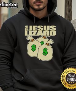 Alt Text: Nice The Jesus Lizard Money Hoodie featuring vibrant graphic design and comfortable fit, perfect for fans and casual wear.