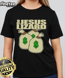 Alt Text: Nice The Jesus Lizard Money Ladies Tee featuring vibrant graphic design and stylish fit for fans of alternative music.