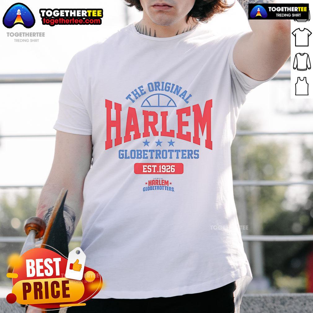 Nice The Original Harlem Globetrotters Est 1926 Retro T Shirt Retro T-shirt featuring The Original Harlem Globetrotters Est 1926 design, perfect for basketball fans and vintage style lovers.
