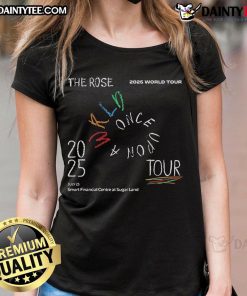 Nice The Rose 2025 World Tour Once Upon A Wrld Tour Ladies Tee at Smart Financial Centre, Sugar Land, Texas.