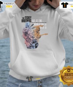 Alt Text: The Teskey Brothers live at Hammersmith Apollo 2025 tour, featuring a stylish hoodie design.