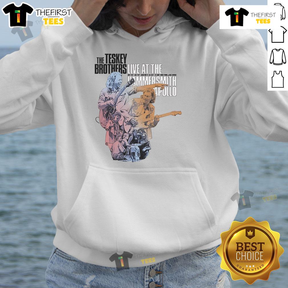 Nice The Teskey Brothers Live At The Hammersmith Apollo Tour 2025 Hoodie Alt Text: The Teskey Brothers live at Hammersmith Apollo 2025 tour, featuring a stylish hoodie design.