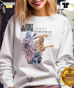 Nice The Teskey Brothers Live At The Hammersmith Apollo Tour 2025 sweatshirt featuring band logo and vibrant design.