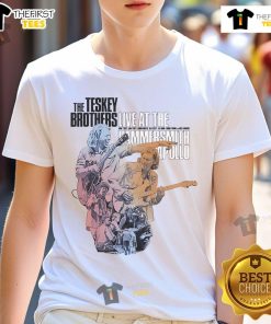Nice The Teskey Brothers Live At The Hammersmith Apollo Tour 2025 T-Shirt featuring vibrant graphics and tour details.