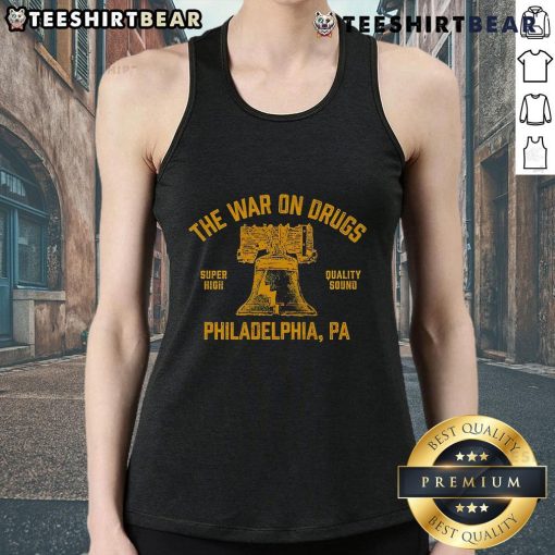Stylish Nice The War On Drugs Philadelphia tank top showcasing high-quality sound design and vibrant graphics.