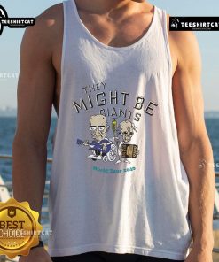 Nice They Might Be Giants World Tour 2040 tank top featuring vibrant graphics and tour details, perfect for fans.