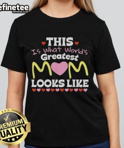 World's Greatest Mom Ladies Tee for Mother's Day featuring a stylish design and vibrant colors, perfect for celebrating moms.