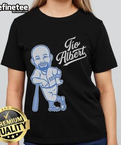 Nice Tio Albert Pujols Los Angeles Dodgers ladies tee featuring vibrant graphics and a stylish design for fans.