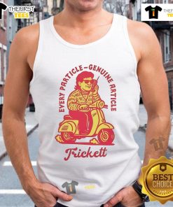 Nice Trickett England Every Particle Genuine Article Scooter Tank Top in vibrant colors, perfect for casual summer wear.