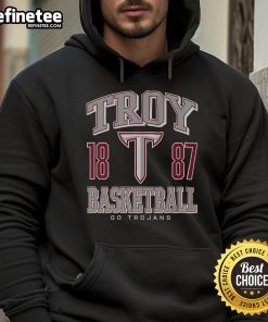 Nice Troy Trojans basketball hoodie showcasing team colors and logo, perfect for fans and sports enthusiasts.