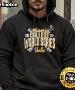 2025 NCAA Women's College World Series hoodie featuring Nice UCLA Bruins logo and design, perfect for fans.