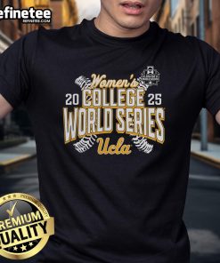 UCLA Bruins 2025 NCAA Softball Women's College World Series T-Shirt featuring vibrant team colors and logo design.