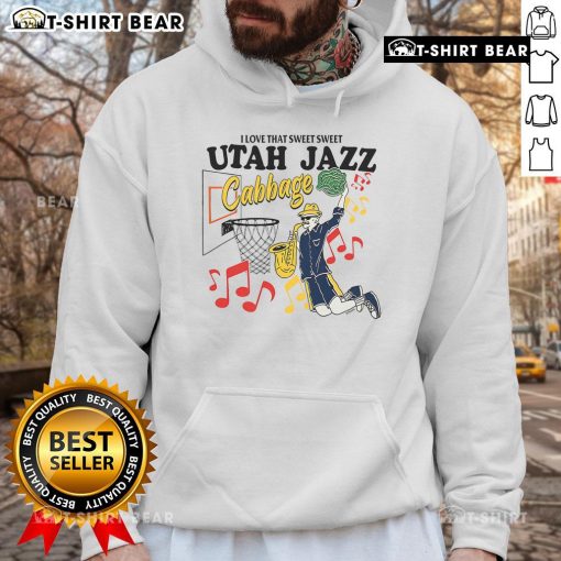 Stylish Nice Utah Jazz Cabbage hoodie featuring vibrant colors and a modern design, perfect for basketball fans.