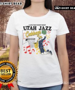 Nice Utah Jazz Cabbage Ladies Tee featuring a stylish design perfect for fans of the Utah Jazz and casual wear.