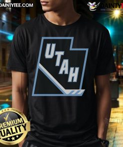 Alt Text: Nice Utah Mammoth Tertiary Logo T-Shirt featuring a stylish design and vibrant colors, perfect for casual wear.