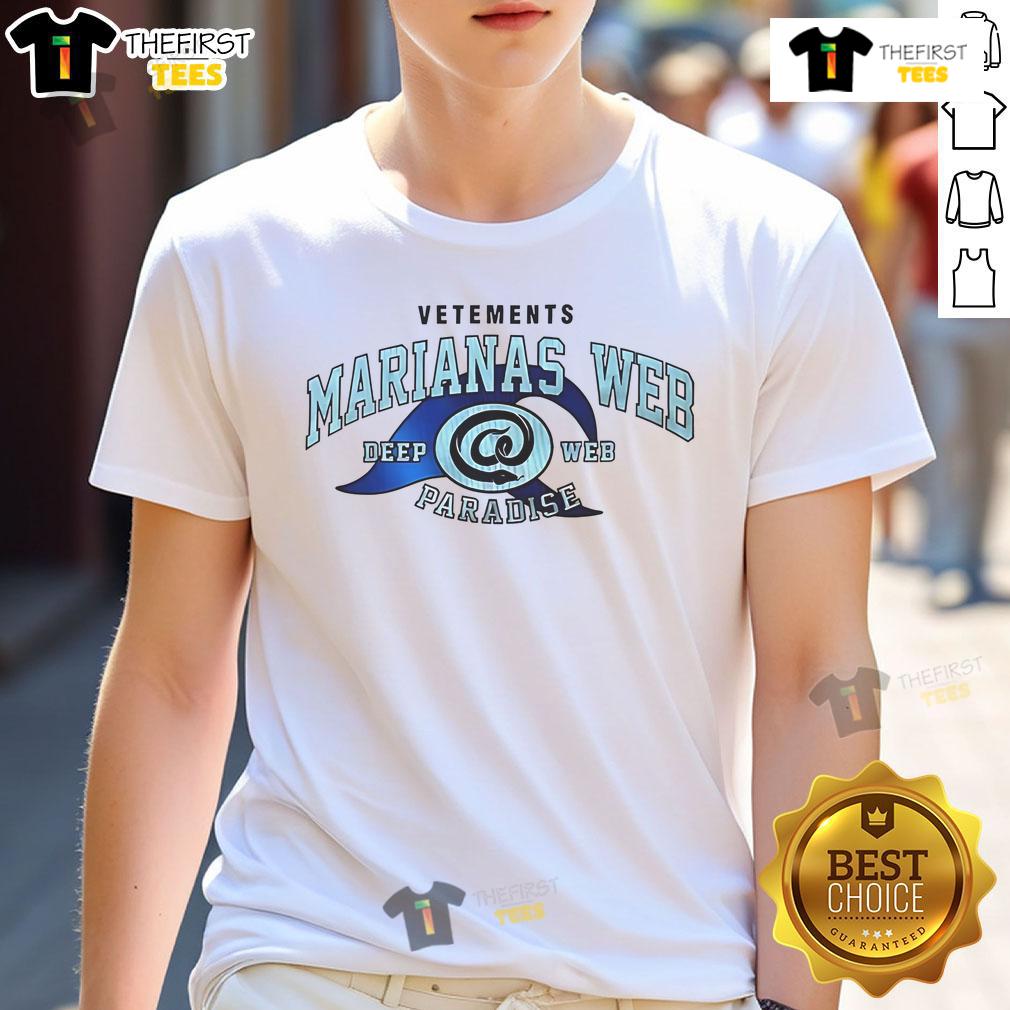 Nice Vetements Marianas Web Deep Web Paradise T Shirt Nice Vetements Marianas Web Deep Web Paradise T-Shirt featuring bold graphics and a trendy design for streetwear enthusiasts.