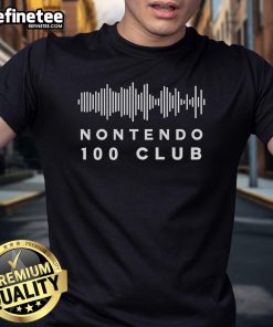 Nice vintage gaming tribute featuring a classic 100 Club T-shirt design, perfect for gamers and retro enthusiasts.