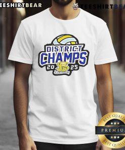 Nice Volleyball District Championship 2025 T-Shirt featuring vibrant graphics and team colors, perfect for fans and players.