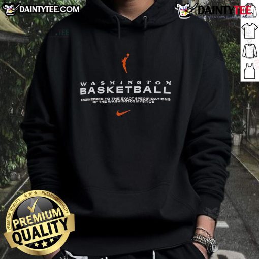 Washington Mystics hoodie engineered for performance, featuring team colors and logo, perfect for fans and athletes alike.
