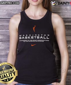 Washington Mystics tank top designed with precision, perfect for basketball fans and showcasing team spirit.