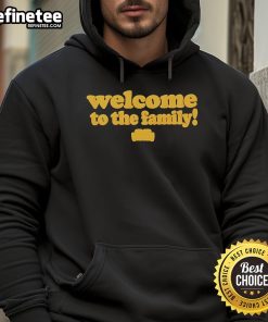 Stylish Nice Welcome to the Family Good Compenny hoodie in vibrant colors, perfect for casual wear and family gatherings.