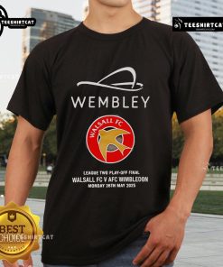Alt Text: Nice Wembley Walsall Football Club T-Shirt featuring team logo and vibrant colors, perfect for supporters.