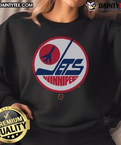 Nice Winnipeg Jets 1979 retro logo sweatshirt featuring vintage design and vibrant team colors for fans.
