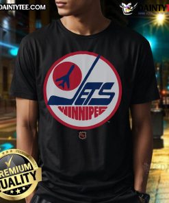 Nice Winnipeg Jets 1979 Retro Logo T-Shirt featuring classic design and vibrant colors, perfect for hockey fans.