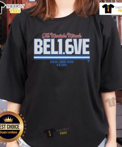 Winnipeg Jets 'The Manitoba Miracle' tee celebrating 1.6 seconds left in Game 7, featuring a vibrant design for fans.