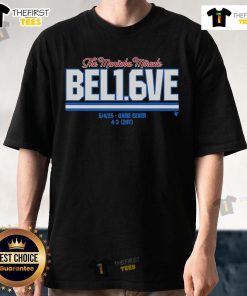 Nice Winnipeg Jets The Manitoba Miracle Believe In 1.6 Seconds Left 54 Game Seven 4 3 20T T-Shirt