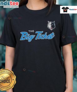 Alt Text: Nice Wolf The Big Ticket Ladies Tee featuring a stylish wolf graphic on a comfortable women's t-shirt.