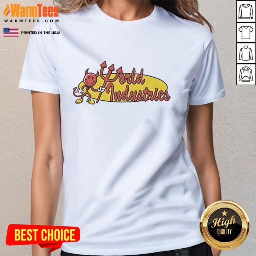 Nice World Industries Devil Oval Ladies Tee featuring a stylish graphic design for trendy women's casual wear.