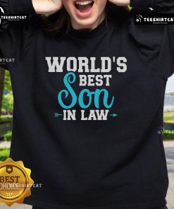 Nice World's Best Son-In-Law Sweatshirt featuring a stylish design, perfect gift for a beloved son-in-law.