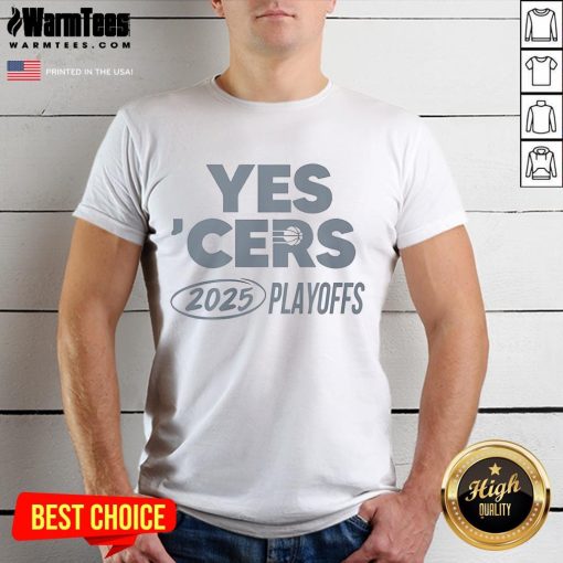 Alt Text: Nice Yes 'Cers 2025 Playoffs T-Shirt featuring bold graphics, perfect for fans celebrating the playoffs.