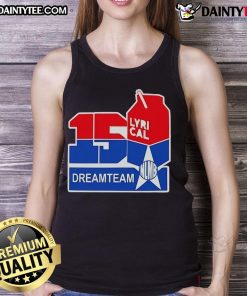 Alt Text: Official 150 Lyrical Dreamteam Tank Top featuring a stylish design, perfect for summer wear and fans of the brand.