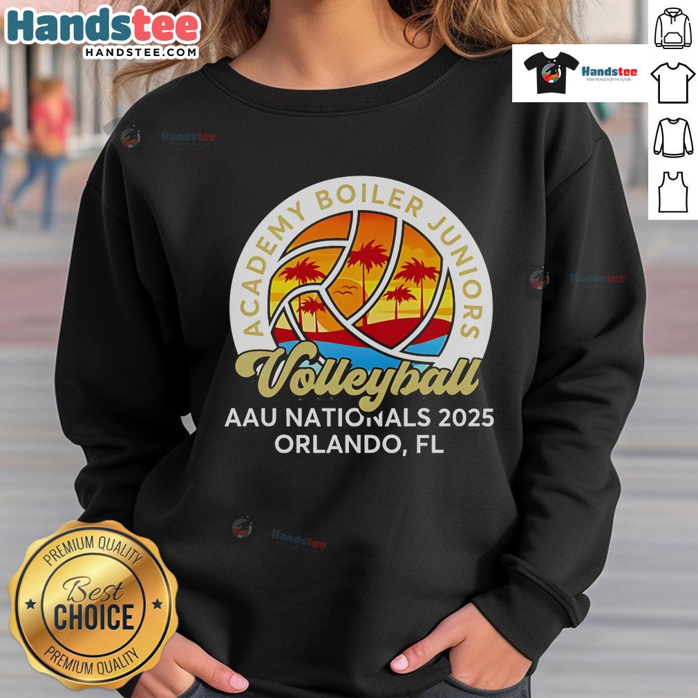 Official 2025 Aau Championships Orlando Sweatshirt Official 2025 AAU Championships Orlando sweatshirt featuring vibrant colors and logo for athletes and fans.